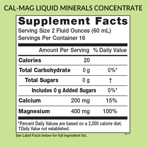 Cal-Mag / Calcium and Magnesium Supplement Facts