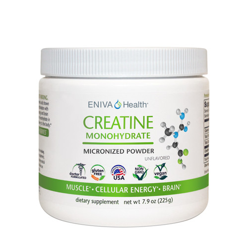 Creatine Monohydrate Micronized Powder - 45 Servings, Creatine Monohydrate has been extensively studied in clinical research and shown to support muscle strength, power and size in combination with high intensity activity. Micronized, Soy Free ‚ Gluten Free, Product ID 7307