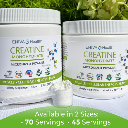 Creatine Monohydrate Micronized Powder, Available in 2 Sizes, 70 Servings, 45 Servings