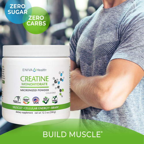 Creatine Monohydrate Micronized Powder, Sculpt Lean Muscles, Creatine for Body Building, Body Builders Love Creatine!, Cross Fit Training