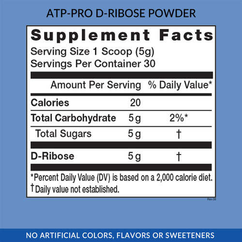 ATP-Pro D-Ribose, Supplement Facts