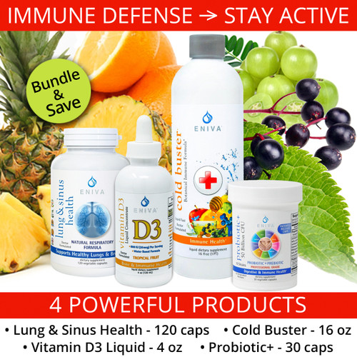 Immune Defense + Stay Active. 4 Powerful Products.