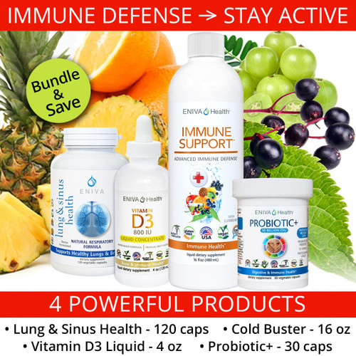 Immune Defense + Stay Active. 4 Powerful Products.