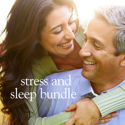 Stress and Sleep Bundle, couple hugging