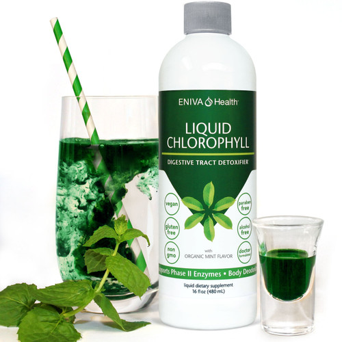 Liquid Chlorophyll, Digestive Tract Detoxifier, Support Phase II Enzymes, Body Deodorizer, Paraben Free, Gluten Free, Alcohol Free, Non GMO, Vegan, ID 11005