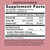 Eniva Heartflow Super Bs, 32 oz, liquid b-complex of nutrients, back panel label, Supplement Facts, Nutrition Facts, Ingredient Facts, Product ID 11010