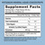 Eniva Minerals for Life Potassium Liquid mineral supplement concentrate, 32 oz, back panel label, Supplement Facts, Nutritional Facts, Ingredient Facts, Product ID 8210