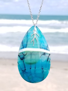 Wave Teardrop Necklace #434 Wave Teardrop Necklace #434