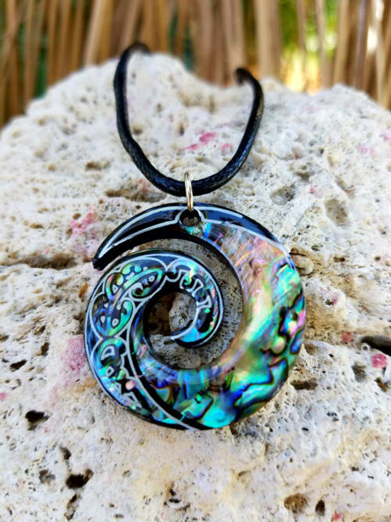 The Perfect Abalone Wave Necklace