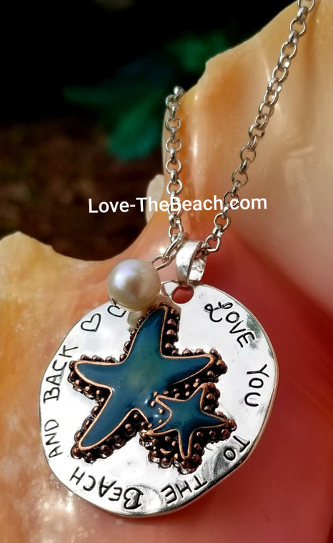 Love You To The Beach & Back Starfish Necklace #662