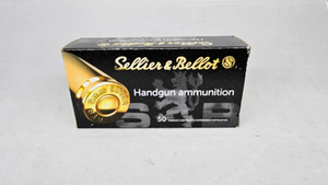Sellier & Bellot 50 rd 115gr 9mm FMJ brass