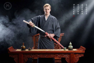 Twin Fish: T10 Clay Tempered Katana - 40" Tri-Polish | 《雙魚》