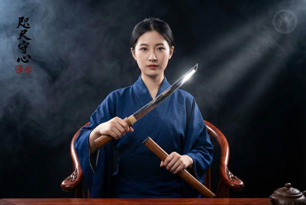 Ironwood: Mirror Polished 5160 Wakizashi - Solid Ipe & Full Tang | 《重蚁》