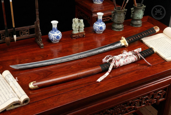 Thousand Shadows: T10 Clay Tempered Katana - Dragon Phoenix & Full Tang | 《千影》