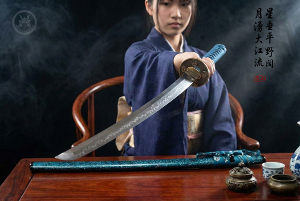 Nagano: Clay Tempered T10 Katana - Real Hamon & Full Tang | 《長野》