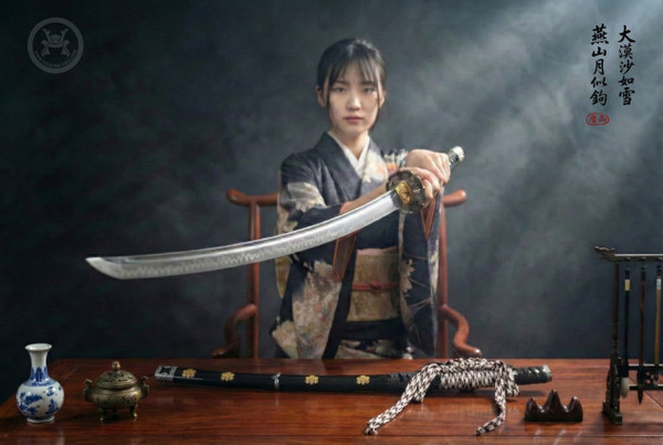 Tokugawa Legacy: T10 Clay Tempered Tachi - Deep Curve & Full Tang | 《德川》