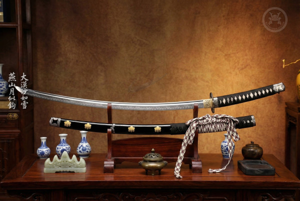 Tokugawa Legacy: T10 Clay Tempered Tachi - Deep Curve & Full Tang | 《德川》