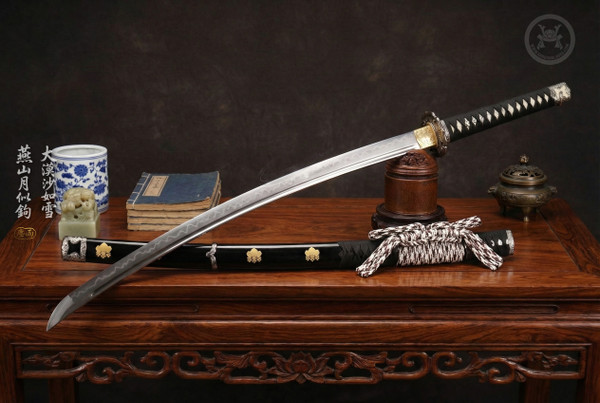 Tokugawa Legacy: T10 Clay Tempered Tachi - Deep Curve & Full Tang | 《德川》