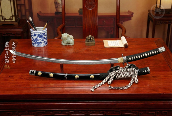 Tokugawa Legacy: T10 Clay Tempered Tachi - Deep Curve & Full Tang | 《德川》