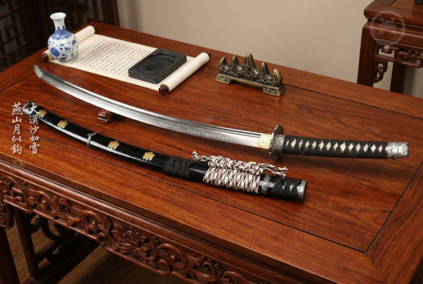 Tokugawa Legacy: T10 Clay Tempered Tachi - Deep Curve & Full Tang | 《德川》