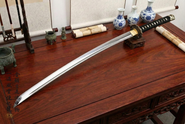 Cloud Dragon: Mirror Polished 5160 Tachi - Deep Curve & Full Tang | 《雲龍》