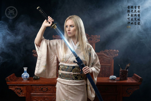 Proud Dragon: Mirror Polished Manganese Katana - 90° Flex & Full Tang | 《傲龍》