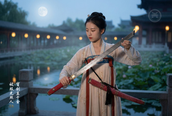 Vermilion Bird: Folded Steel Short Dao - Red Rayskin & Full Tang | 《朱雀》