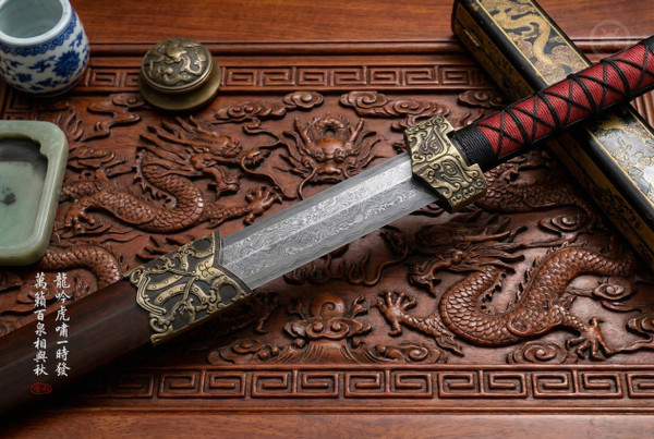 Dragon's Roar: Heavyweight Han Jian - Antique Copper & Full Tang | 《龍吟》