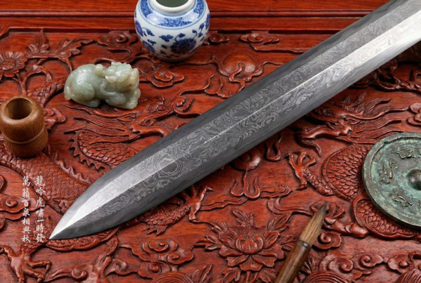 Dragon's Roar: Heavyweight Han Jian - Antique Copper & Full Tang | 《龍吟》