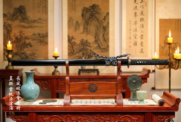 Swiftbreaker: Clay Tempered Straight Blade - Antique Silver Fittings | 《破浪》