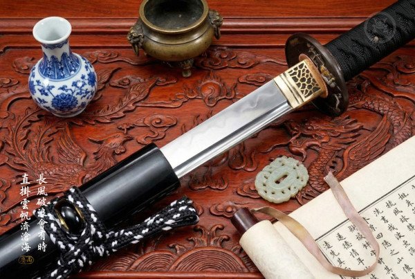 Swiftbreaker: Clay Tempered Straight Blade - Antique Silver Fittings | 《破浪》