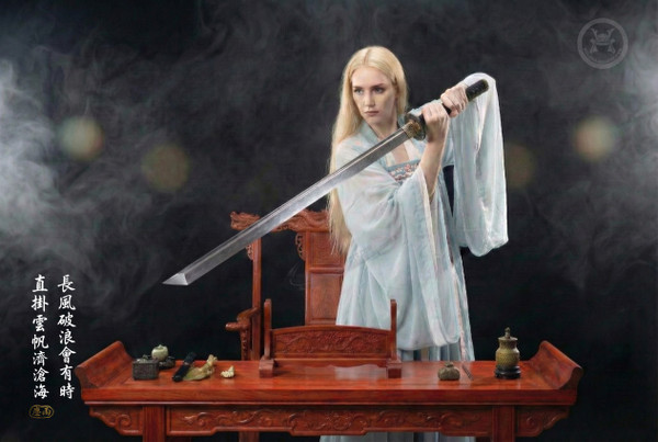 Swiftbreaker: Clay Tempered Straight Blade - Antique Silver Fittings | 《破浪》