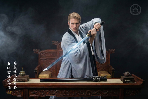 Swiftbreaker: Clay Tempered Straight Blade - Antique Silver Fittings | 《破浪》