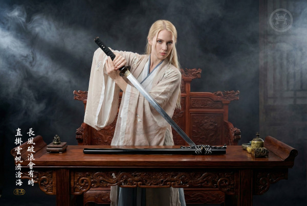 Swiftbreaker: Clay Tempered Straight Blade - Antique Silver Fittings | 《破浪》