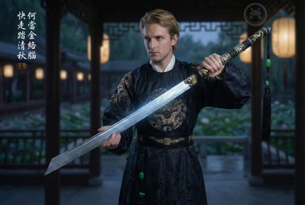 Scarlet Emperor: Folded Steel & Clay Tempered - Red Fish Skin | 《赤帝》