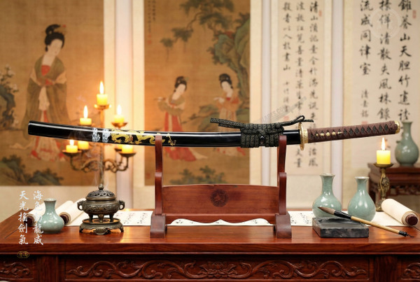 Dragon Majesty: Sanshoku Polish T8 Katana - Collector Grade & Full Tang | 《龍威》