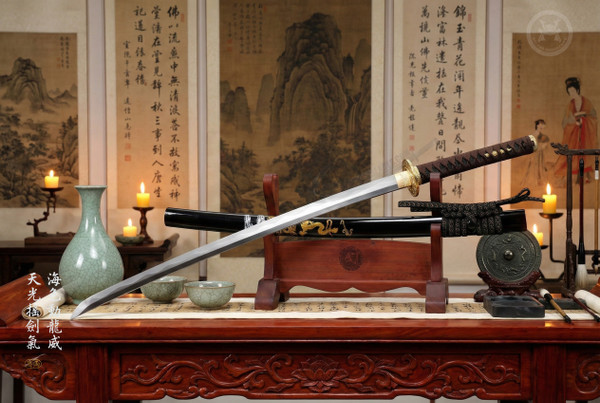 Dragon Majesty: Sanshoku Polish T8 Katana - Collector Grade & Full Tang | 《龍威》