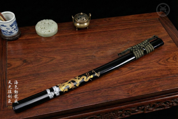 Dragon Majesty: Sanshoku Polish T8 Katana - Collector Grade & Full Tang | 《龍威》