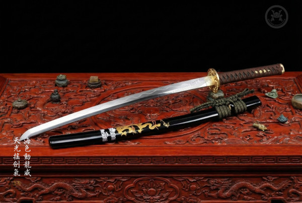 Dragon Majesty: Sanshoku Polish T8 Katana - Collector Grade & Full Tang | 《龍威》
