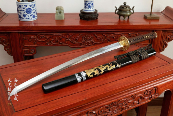 Dragon Majesty: Sanshoku Polish T8 Katana - Collector Grade & Full Tang | 《龍威》