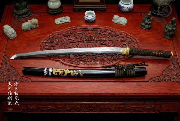 Dragon Majesty: Sanshoku Polish T8 Katana - Collector Grade & Full Tang | 《龍威》