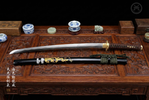 Dragon Majesty: Sanshoku Polish T8 Katana - Collector Grade & Full Tang | 《龍威》