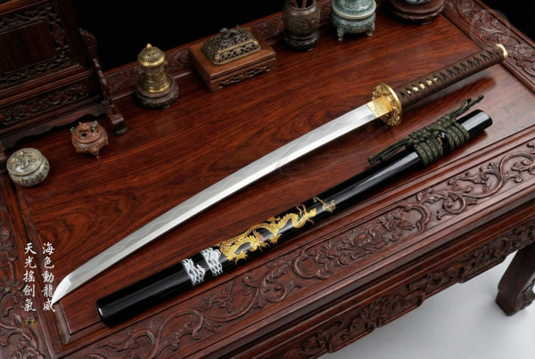 Dragon Majesty: Sanshoku Polish T8 Katana - Collector Grade & Full Tang | 《龍威》