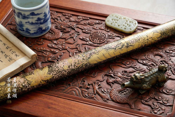 Celestial Domain: Stone Wash Folded Steel - Galaxy Grain & Full Tang | 《星影》