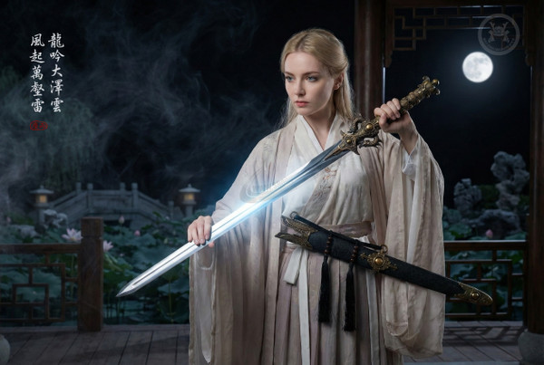 Dragon Sovereignty: 6-Sided Manganese Saber - Leather & Full Tang | 《龍禦》