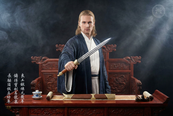 Golden Cloud: Brass Folded Steel - Imperial & Full Tang | 金雲