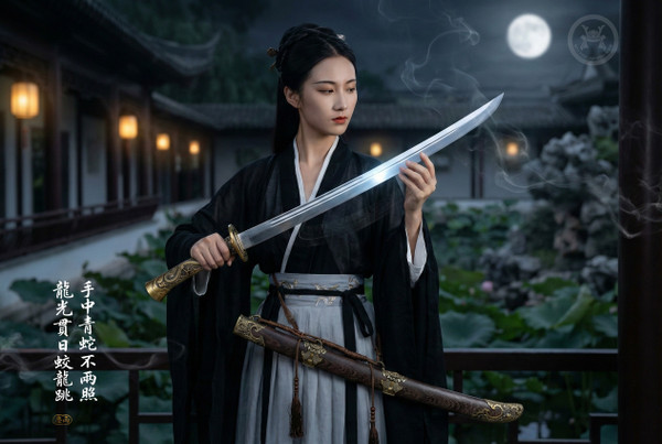 Imperial Dragon: Mn-Steel Liuyedao - Sovereign Guard & Full Tang | 御龍·長風