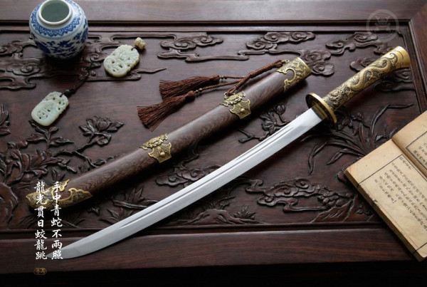 Imperial Dragon: Mn-Steel Liuyedao - Sovereign Guard & Full Tang | 御龍·長風