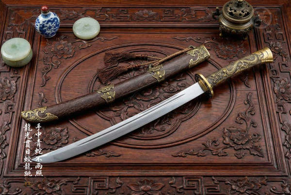 Imperial Dragon: Mn-Steel Liuyedao - Sovereign Guard & Full Tang | 御龍·長風