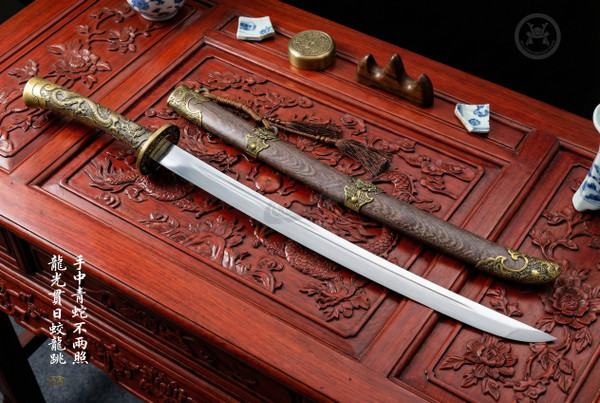 Imperial Dragon: Mn-Steel Liuyedao - Sovereign Guard & Full Tang | 御龍·長風